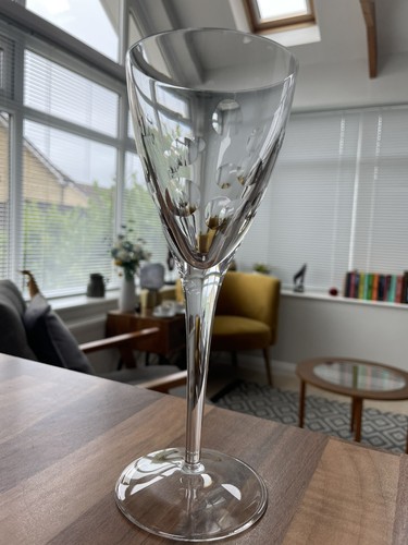 Clear crystal stemmed tall - stemmed,